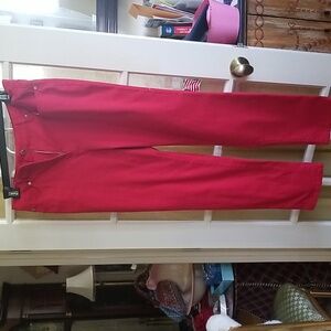 Red denim jeans Peter Nygard